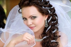 Свадебные прически на волосы средней длины